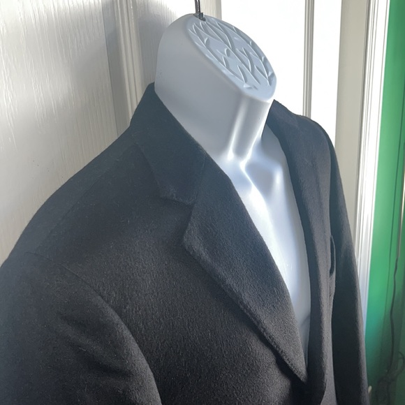 100% Italian Cashmere Blazer VEUC -Black 40S as measured listed as 37S - Picture 5 of 13